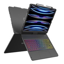 Keyboard Case for iPad Air 13 inch M4/M3/M2, 2026/2025/2024 ,iPad Pro Black