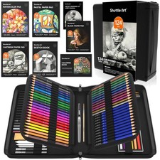 124-Piece Drawing Kit with Professional Supplies