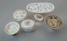 Set Of 3 Trinkets Wedgwood Dresden With Tray & 2 Small Bowls Vintage