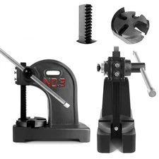 Manual Arbor Press 3Ton Manual Desktop Press Lever Mountable Bearings Cast Iron