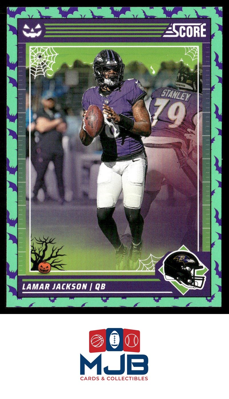 2024 Score-A-Treat Lamar Jackson Green Bats #19 Baltimore Ravens