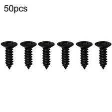 50Pcs Black Electric Guitar Bass Pickguard Screws For Fender Strat/Tele A
