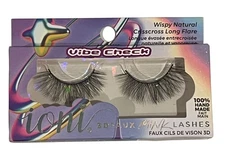 Ioni 3D Faux Mink Lashes Wispy Natural Crisscross Long Flare – Vibe Check