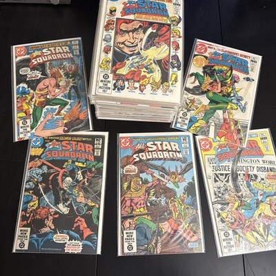 All Star Squadron DC Comics 3 6 7 11 12 14-23 27-40 42-67 Lot Of 56 1st Dr Fate
