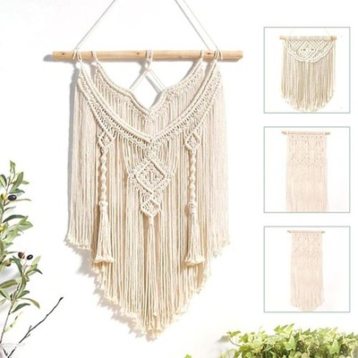 Makramee Wandbehang Wandteppich Wanddeko Boho Chic gewebt Wohndeko