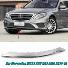 Front Bumper Lower Molding Chrome Trim For Mercedes W222 S65 S63 AMG 2014-16