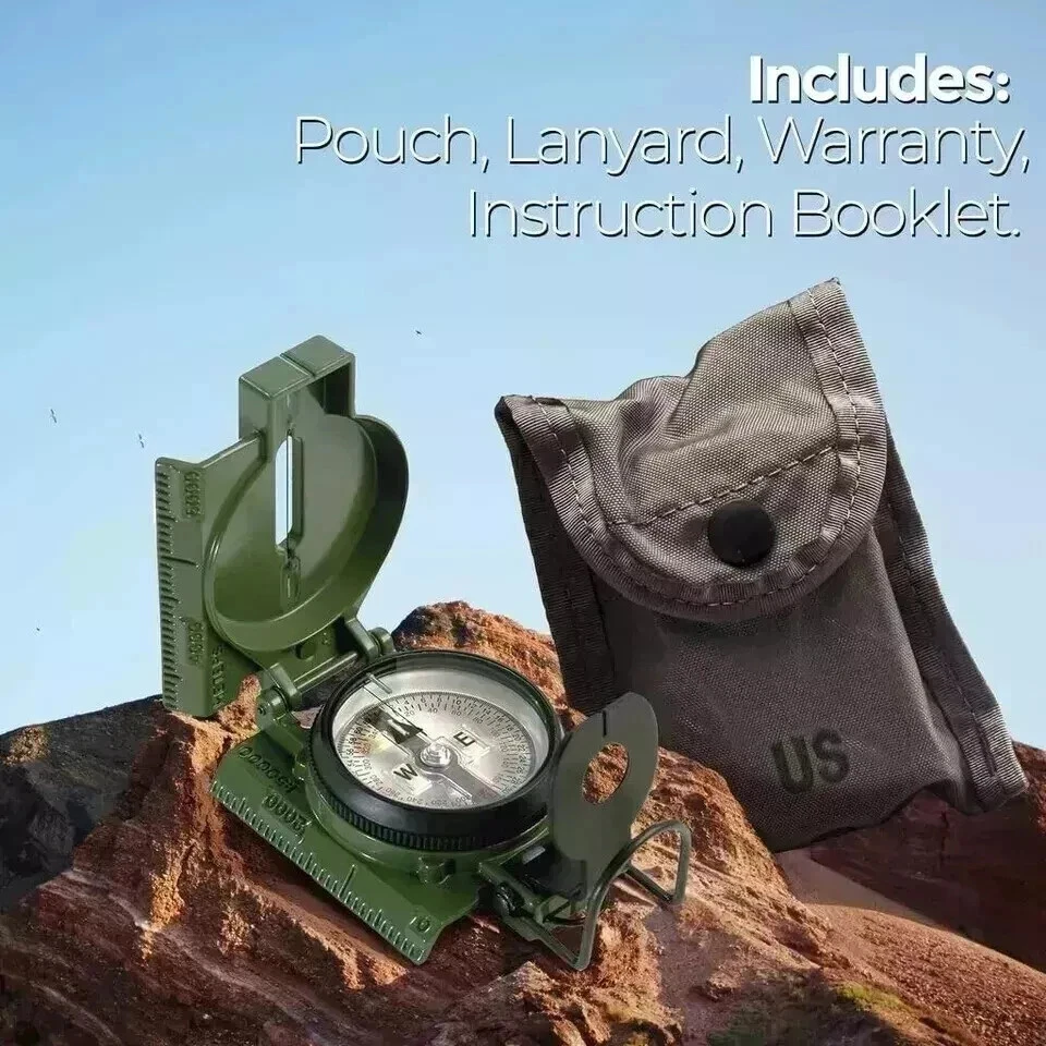 Brújula Lente Oficial Militar de Estados Unidos Cammenga, Precisa Impermeable 3H Foto 4 de 4