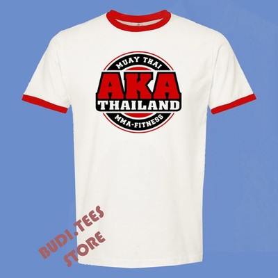 AKA Thailand Muay Thai Gym Men's Ringer Red Size S-3XL