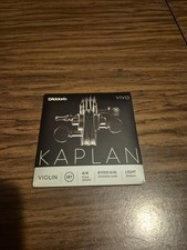 D'Addario Kaplan Vivo Violin String Set, 4/4 Scale, Light Tension
