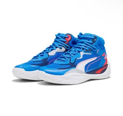 Size 8 - Men s PUMA Playmaker Pro Mid Persian Blue (377902-08)
