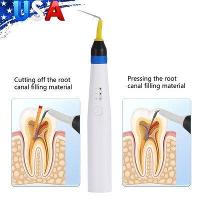 USA Dental Gutta Percha Obturation System Endo Heated Pen Cordless with 2Pc Tips