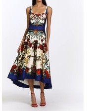 Alice and OLIVIA DIANA STRUCTURED MIDI DRESS In GILDED ROSE  Size 8 NWT