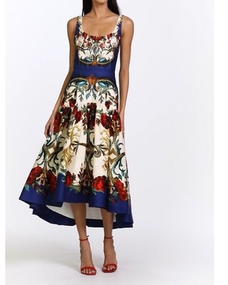 Alice and OLIVIA DIANA STRUCTURED MIDI DRESS In GILDED ROSE Size 8 NWT |  eBay