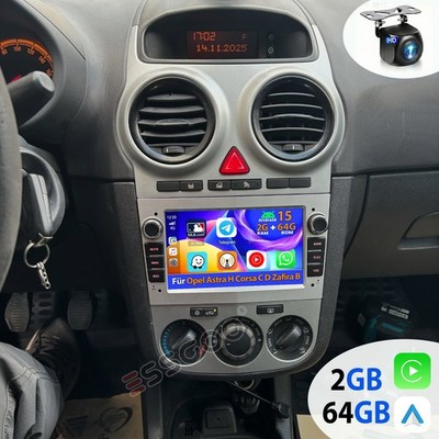 Für Opel Corsa C Combo Tigra Twintop 64GB Android 15 Autoradio Carplay GPS +KAM