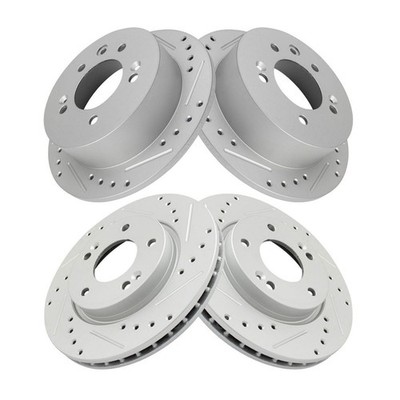 4pcs Disc Brake Rotor Set Front Rear for Hyundai Elantra 2007-2010