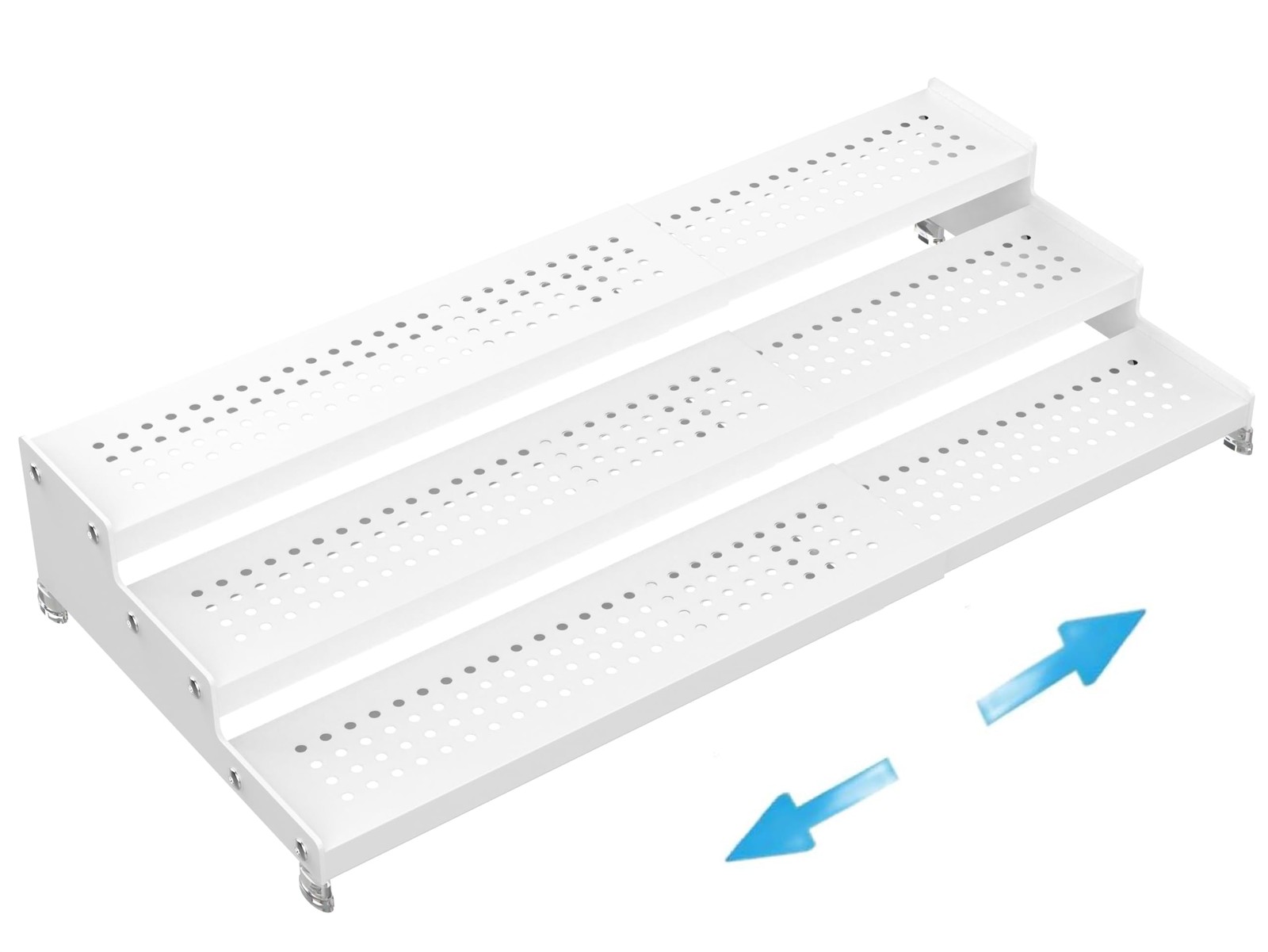 Expandable Spice Rack organizer with 3-Tier step shelf,Modern Design heavy du...