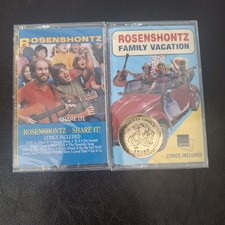 2 Kids Cassette Tape Lot: Rosenshontz Share It & Family Vacation - New Sealed!