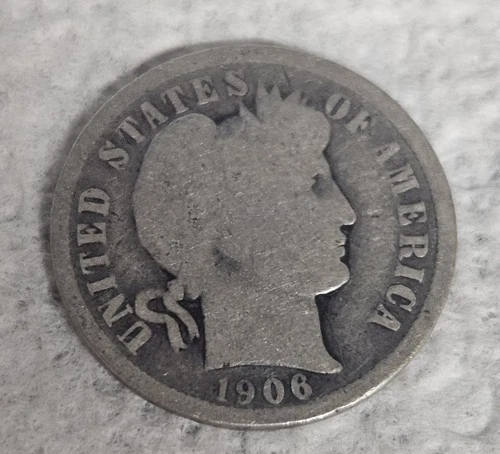 1906 Barber Dime - Silver