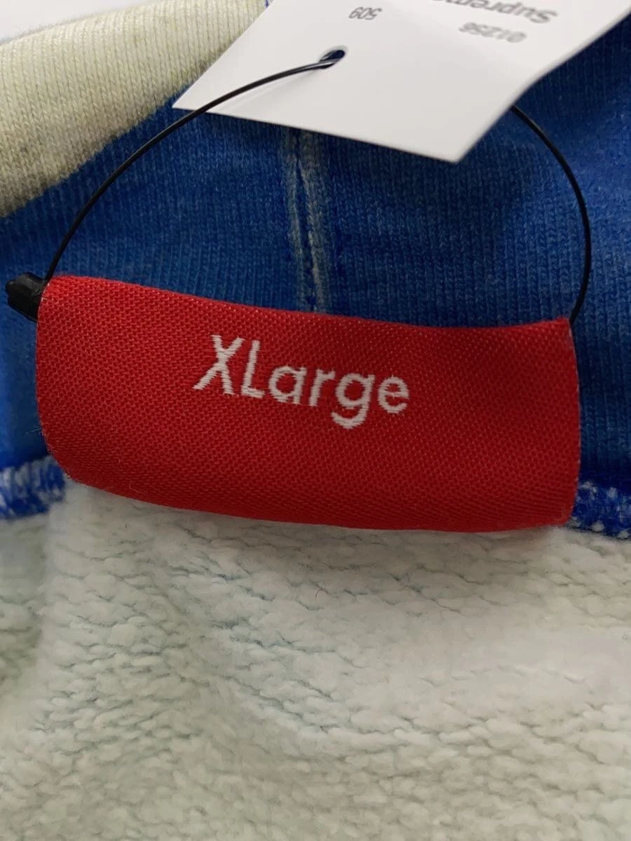 Felpa Supreme con cappuccio XL cotone blu usata