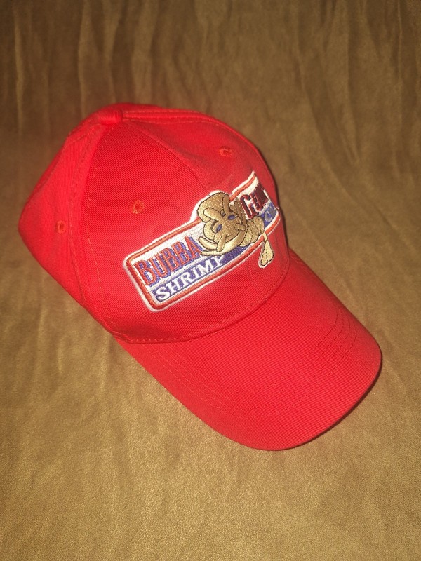Bubba Gump Canvas Baseball Cap Red Adjustable One Size