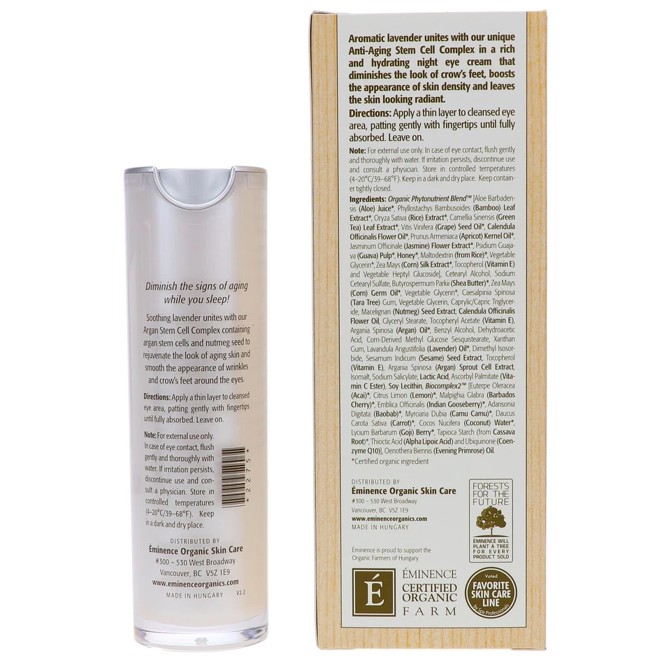 Crema de ojos de noche correctiva de edad Eminence Lavender 1,05 oz Foto 2 de 4