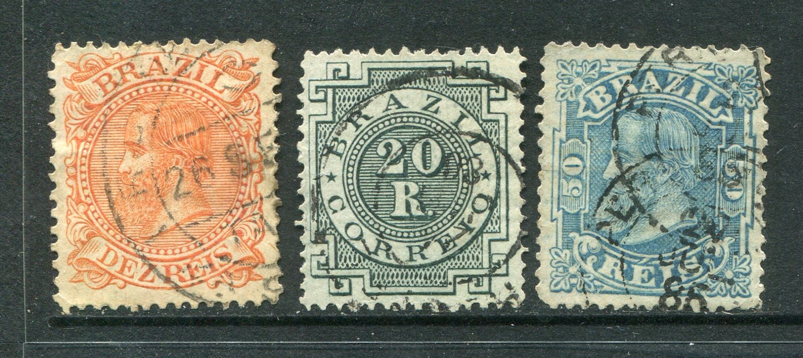 Brazil #86-88 Dom Pedro Short Set [Used]