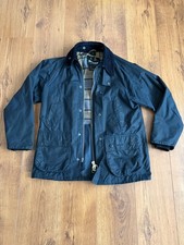 Barbour Bedale Short’ Wax Jacket Mens Navy Size 36 / Medium /Like New