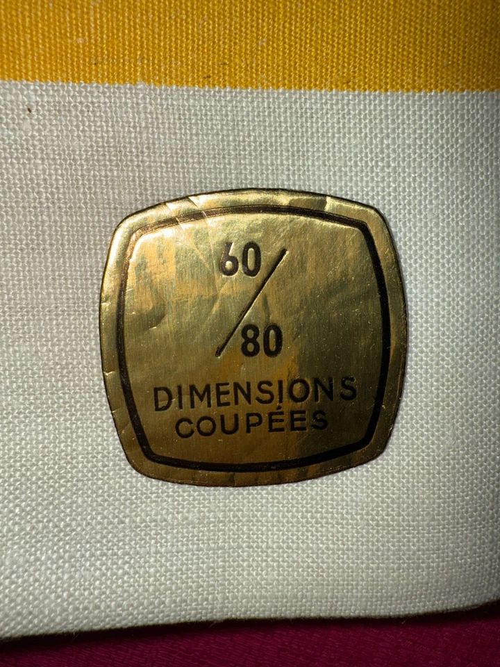 6 torchons anciens main neufs pur lin Fleur Bleue 80 cm x 60 cm, réf T221 - Photo 4/4