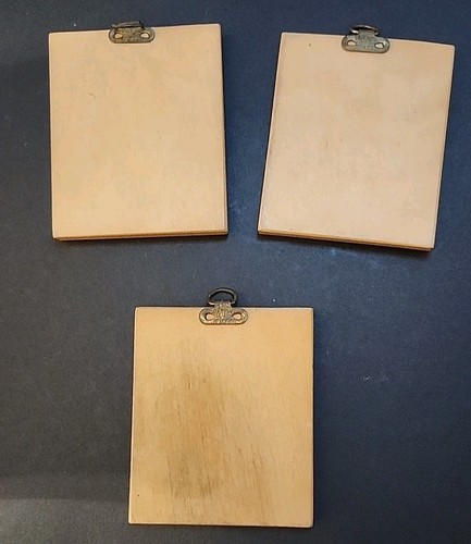 Juego de 3 placas vintage pequeñas holandesas para niños de ojos grandes de 3,25" x 2,50: - Imagen 5 de 5