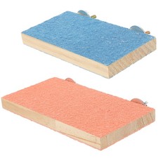 Wooden Bird Perch Platform for Small Pets 2pcs Random Color Cockatiel Parakeet