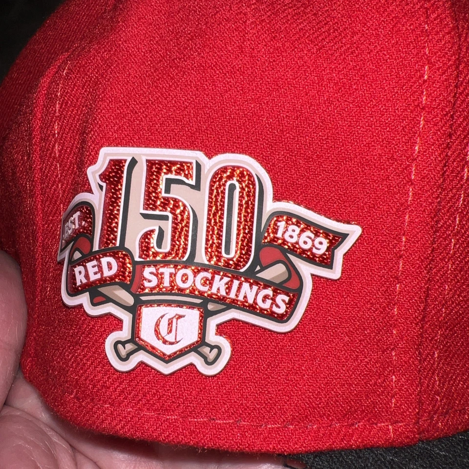Cincinnati Reds 150th Ann 7 3/4 New Era Hat - Image 4 of 4