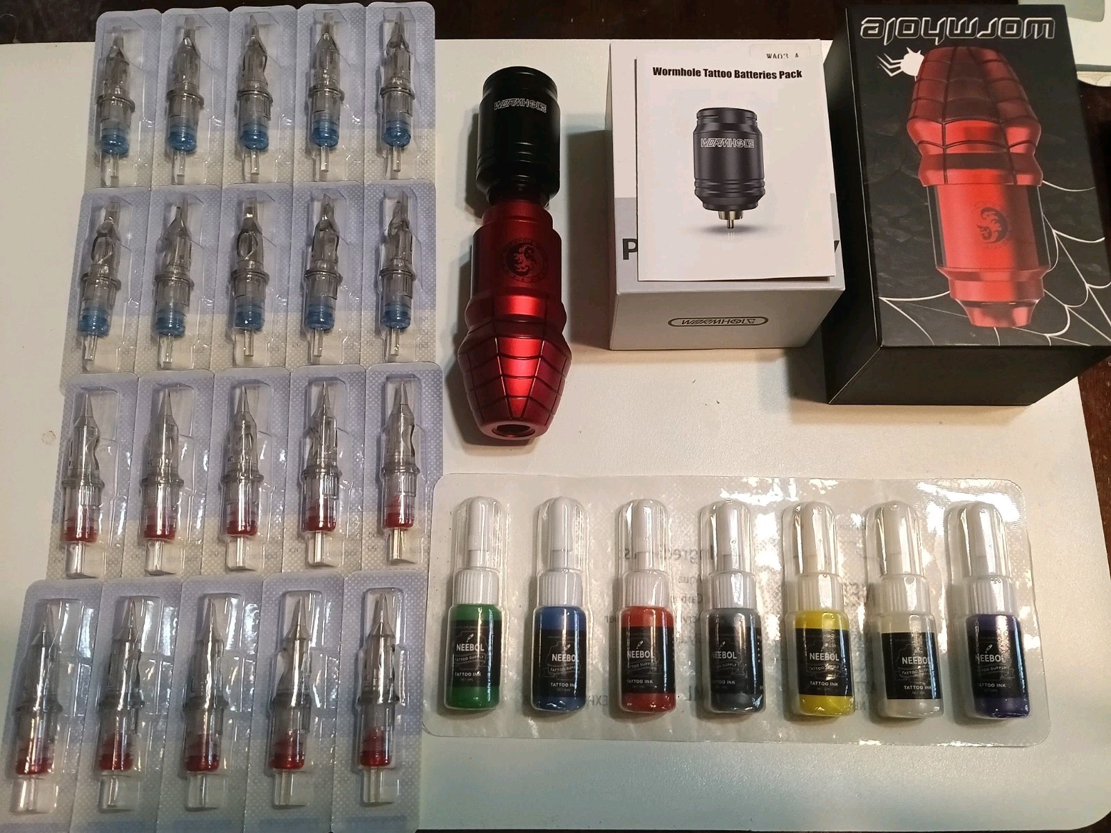 Wormhole Rotary Motor Tattoo Pen Machine Cartridge Needles Quietly New - second product detail image