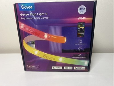 Govee 49.2 Ft Smart Plug-In Dimmable Color Changing LED Strip Light
