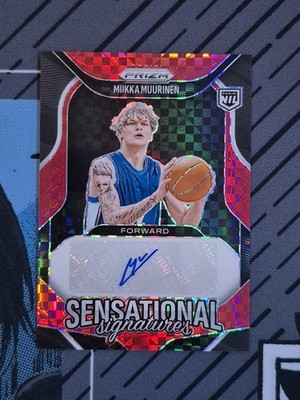2025-26 Panini Prizm Basketball #SS-MII Miikka Muurinen Red Power Auto #'d/75