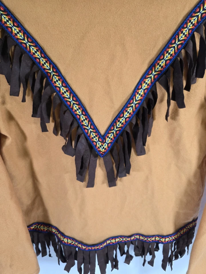 Disfraz Top Vintage Rubíes Indio Flecos Para Niños Talla Grande Hecho en EE. UU. Foto 3 de 4