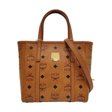 MCM Toni Classic Monogram Print Tote Crossbody Shopping Bag - Very Good #10FFRBQ