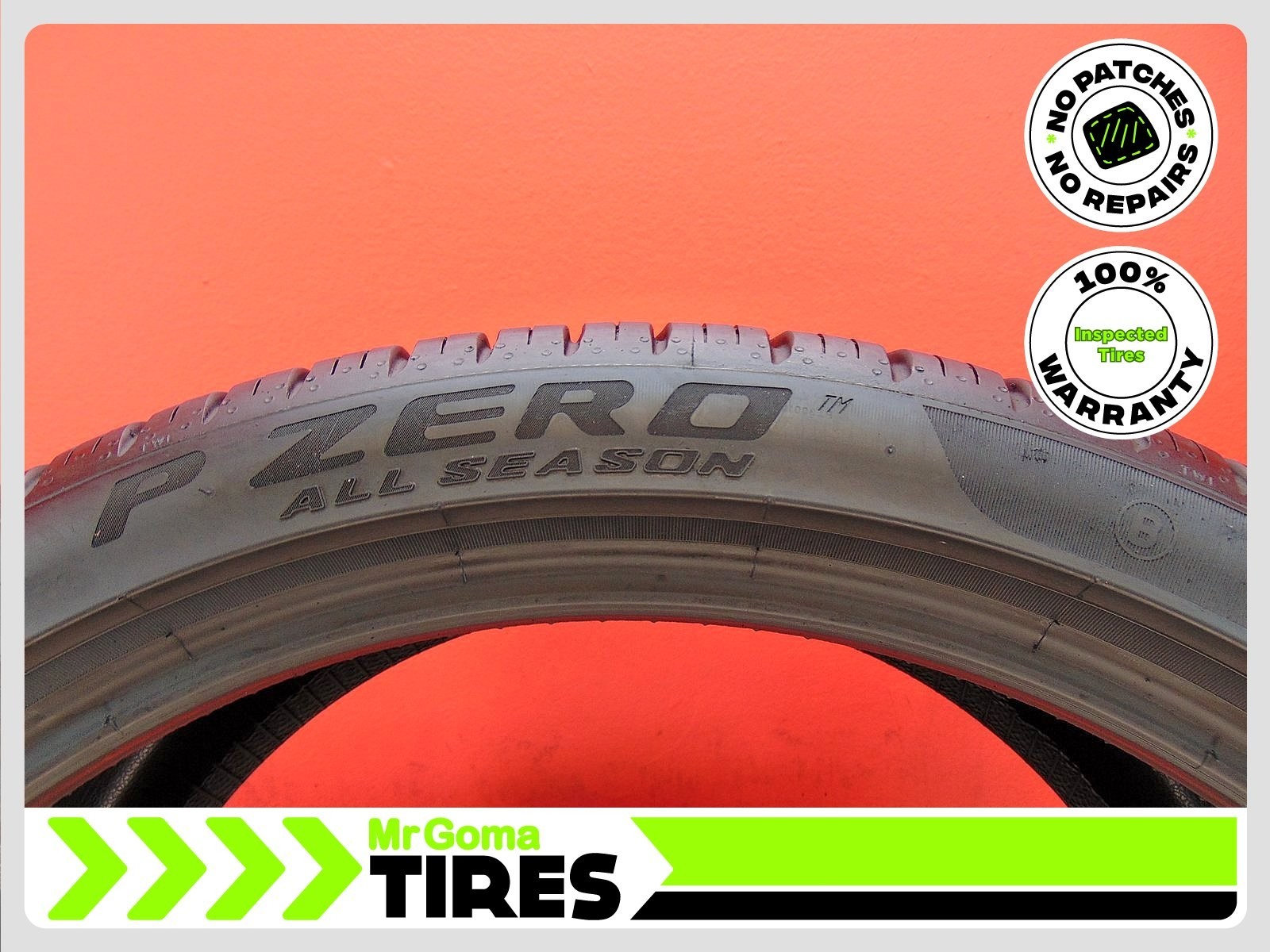 2 PIRELLI P ZERO TM A/S B PNCS XL 315/30R22 USED TIRES 9.0/32 TREAD 107W BENTLEY