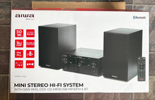 Image of Aiwa MSBTU-500 - Mini CD Stereo & FM Radio remote, Hi-Fi, Bluetooth 50w RMS