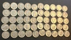 Roosevelt Silver Dime UNPICKED roll 50 coins Lot 1940s 1950s 1960s Not Junk L3