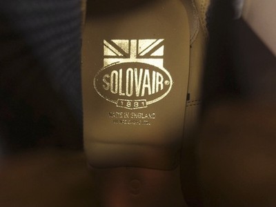 ソロヴェアー NEW] Solovair Unisex Black Hi-Shine Dealer Boot UK 6 US 7 (US