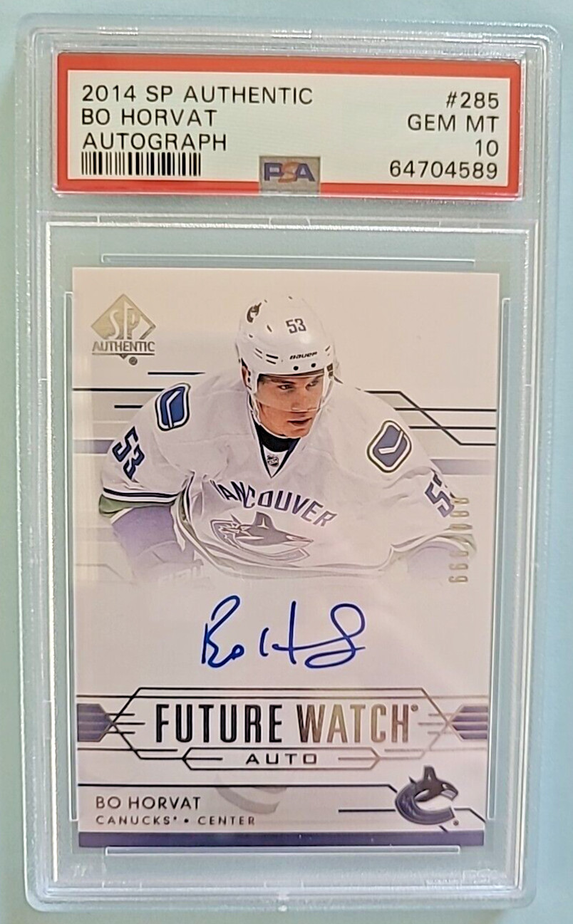 2014-15 Bo Horvat SP Authentic Future Watch Rookie Auto RC /999 PSA 10