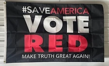 Republican Flag FREE USA SHIP Save America VOTE red Trump Desantis USA Sign 3x5