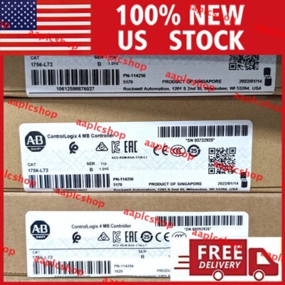 New Sealed NEW PLC 1756-L72  Logix5572 Processor 4MB Free Shipping US