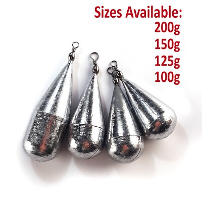 Mackerel Sea Coarse Fishing Weights Lead With Rolling Swivel Bomb