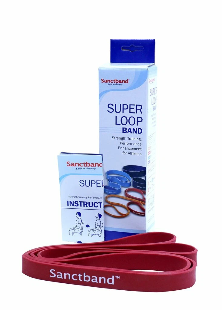 MADE IN MALAYSIA HEAVY/Cherry SUPER LOOP Resistance Band Exercise Cross-fit 41"