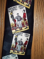 Post Magazine Necktie Tie 100 Silk