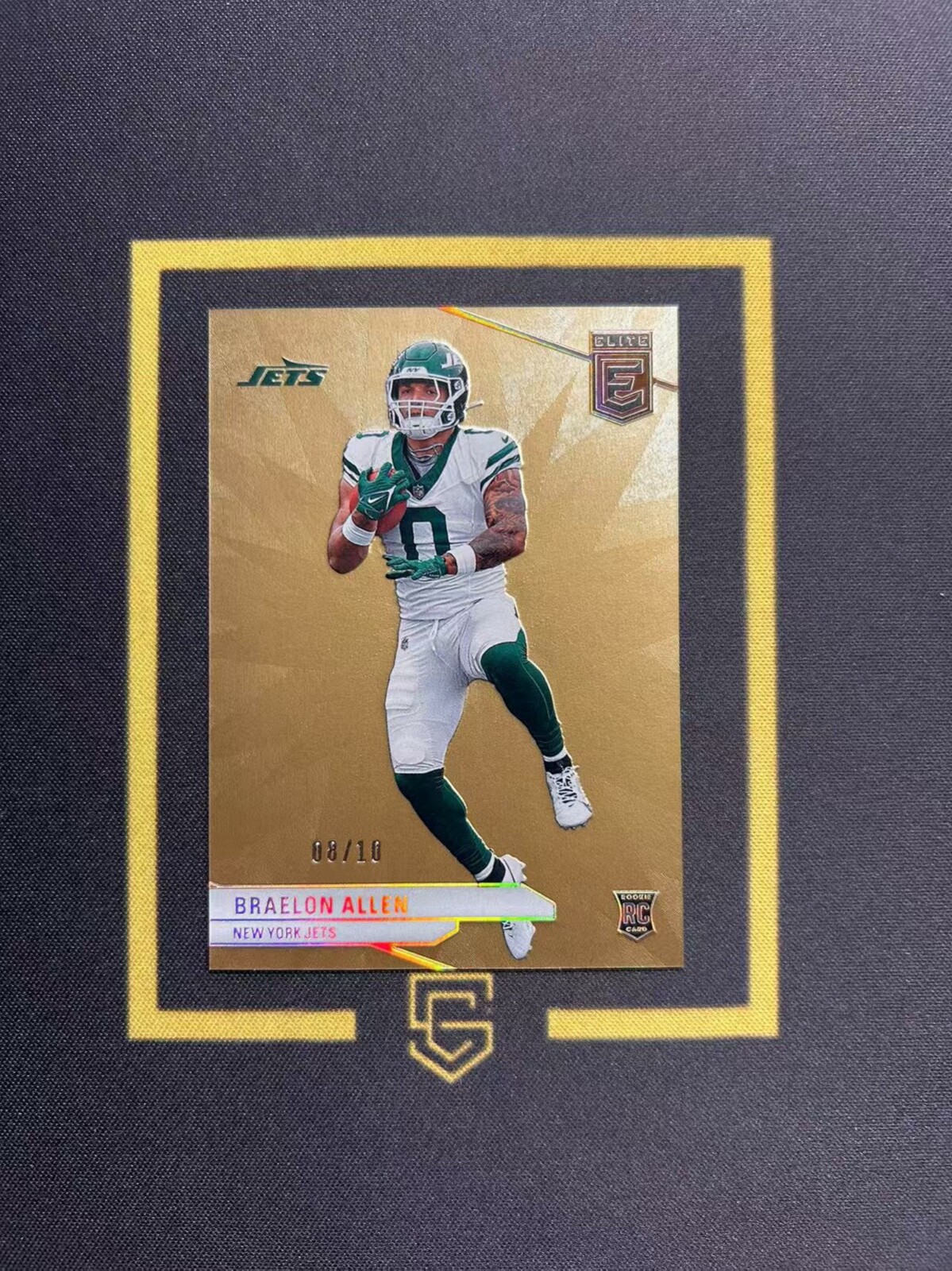 2024 Panini Donruss Elite Football Rookie Gold 8/10 Braelon Allen FCZZG
