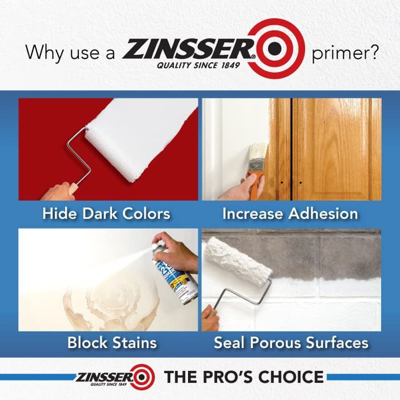 Zinsser 307648 Odor Killing Primer, White, Quart eBay