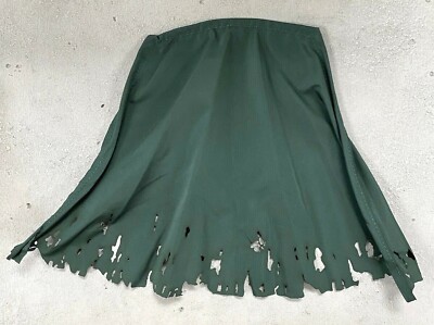 SU-C-EZ-DGN: 1/12 wired battle damaged Dark Green cape for 6'' action figure