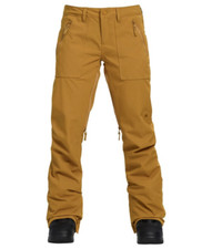 Burton Vida Womens Camel Waterproof Snow Pants Sz Small L55102